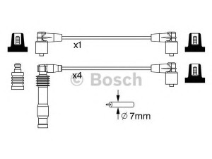 BOSCH 0 986 357 233 uždegimo laido komplektas 
 Kibirkšties / kaitinamasis uždegimas -> Uždegimo laidai/jungtys
1612505, 90350565, 90350567, 90350565