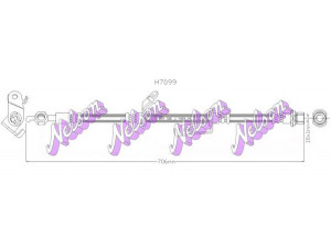 Brovex-Nelson H7099 stabdžių žarnelė 
 Stabdžių sistema -> Stabdžių žarnelės
90947W2023