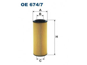 FILTRON OE674/7 alyvos filtras 
 Techninės priežiūros dalys -> Techninės priežiūros intervalai
263203A001