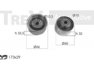 TREVI AUTOMOTIVE KD1442 paskirstymo diržo komplektas 
 Techninės priežiūros dalys -> Papildomas remontas
