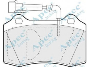 APEC braking PAD1007 stabdžių trinkelių rinkinys, diskinis stabdys 
 Techninės priežiūros dalys -> Papildomas remontas
4720986, 4728999, 4897218AB, 5892740