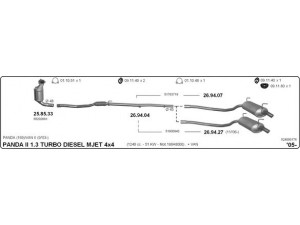 IMASAF 524000176 išmetimo sistema 
 Išmetimo sistema -> Išmetimo sistema, visa