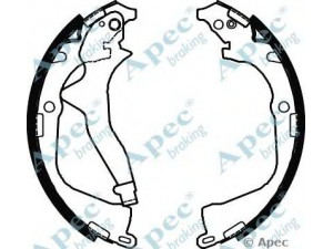 APEC braking SHU806 stabdžių trinkelė 
 Stabdžių sistema -> Būgninis stabdys -> Stabdžių įdėklas/ trinkelė
2H0698525