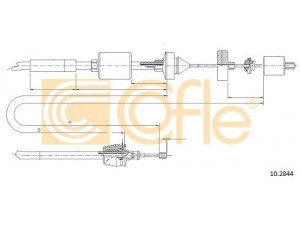 COFLE 10.2844 sankabos trosas 
 Dviratė transporto priemonės -> Kabeliai ir tachometro velenaai -> Sankabos trosas
3067000Q0C, 3067000QAD, 8200098019