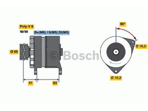 BOSCH 0 120 468 127 kintamosios srovės generatorius 
 Elektros įranga -> Kint. sr. generatorius/dalys -> Kintamosios srovės generatorius