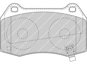 FERODO FDB1561 stabdžių trinkelių rinkinys, diskinis stabdys 
 Techninės priežiūros dalys -> Papildomas remontas
41060CD028, 41060CD094, D1060CD00C