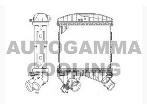 AUTOGAMMA 104487 tarpinis suslėgto oro aušintuvas, kompresorius
0002490V007, 0002490V070