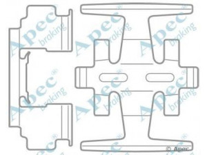 APEC braking KIT1017 priedų komplektas, stabdžių trinkelė 
 Stabdžių sistema -> Būgninis stabdys -> Dalys/priedai