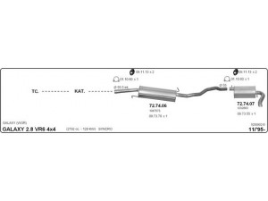 IMASAF 525000215 išmetimo sistema 
 Išmetimo sistema -> Išmetimo sistema, visa