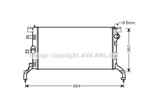 AVA QUALITY COOLING RTA2415 radiatorius, variklio aušinimas