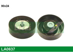 LUCAS ENGINE DRIVE LA0637 kreipiantysis skriemulys, V formos rumbuotas diržas 
 Diržinė pavara -> V formos rumbuotas diržas/komplektas -> Laisvasis/kreipiamasis skriemulys