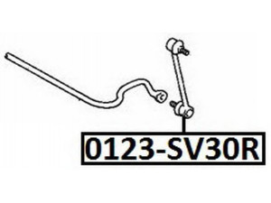 ASVA 0123-SV30R šarnyro stabilizatorius 
 Ašies montavimas/vairavimo mechanizmas/ratai -> Stabilizatorius/fiksatoriai -> Savaime išsilyginanti atrama
48830-32030