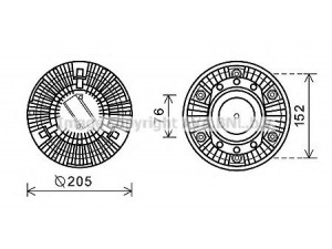 AVA QUALITY COOLING DFC050 sankaba, radiatoriaus ventiliatorius 
 Aušinimo sistema -> Radiatoriaus ventiliatorius
1372387, 1399730