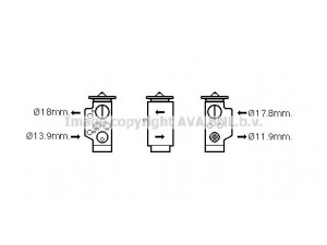 AVA QUALITY COOLING VW1348 išsiplėtimo vožtuvas, oro kondicionavimas 
 Oro kondicionavimas -> Vožtuvai
7L0820679A