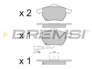 BREMSI BP2984 stabdžių trinkelių rinkinys, diskinis stabdys 
 Techninės priežiūros dalys -> Papildomas remontas
1J0615105AE, 1J0615106AD, 1J0698151K