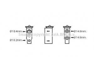 AVA QUALITY COOLING DN1379 išsiplėtimo vožtuvas, oro kondicionavimas 
 Oro kondicionavimas -> Vožtuvai
922005Z010