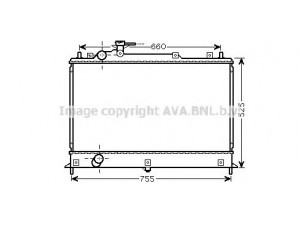 AVA QUALITY COOLING MZ2255 radiatorius, variklio aušinimas 
 Aušinimo sistema -> Radiatorius/alyvos aušintuvas -> Radiatorius/dalys
L37J15200