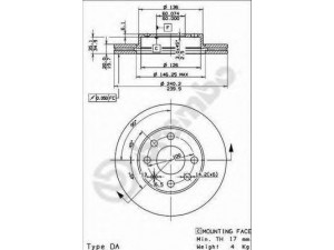 BREMBO 09.8635.75 stabdžių diskas 
 Stabdžių sistema -> Diskinis stabdys -> Stabdžių diskas
569021, 9195985