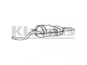 KLARIUS VW517B galinis duslintuvas 
 Išmetimo sistema -> Duslintuvas
1J5253609AJ, 1J5253609L, 1J5253609AJ