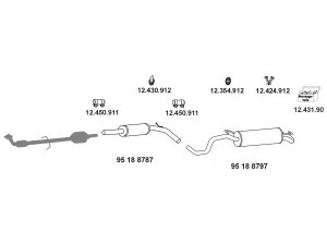 EBERSPÄCHER 12_1276_22 išmetimo sistema 
 Išmetimo sistema -> Išmetimo sistema, visa
