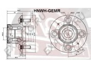 ASVA HNWH-GEMR rato stebulė 
 Ašies montavimas/vairavimo mechanizmas/ratai -> Rato stebulė/montavimas -> Rato stebulė
42200-TF0-N51