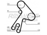 ROULUNDS RUBBER RR1403 paskirstymo diržas 
 Techninės priežiūros dalys -> Papildomas remontas
1356864010, 1356864011, 1356869065