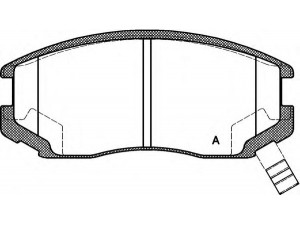 OPEN PARTS BPA0357.22 stabdžių trinkelių rinkinys, diskinis stabdys 
 Techninės priežiūros dalys -> Papildomas remontas
0444030, 04465B4010, 04465B4030