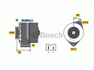 BOSCH 0 986 032 261 kintamosios srovės generatorius 
 Elektros įranga -> Kint. sr. generatorius/dalys -> Kintamosios srovės generatorius
95 434 228, 95 493 098, 95 493 372