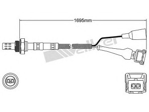 WALKER PRODUCTS 250-23069 lambda jutiklis 
 Variklis -> Variklio elektra
6842910