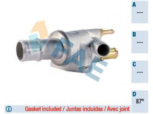 FAE 5335587 termostatas, aušinimo skystis 
 Aušinimo sistema -> Termostatas/tarpiklis -> Thermostat
60556559, 60569028