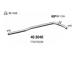 ASSO 40.5040 išleidimo kolektorius 
 Išmetimo sistema -> Išmetimo vamzdžiai
7700572236, 7700752236