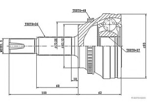 MAGNETI MARELLI 600000061220 jungčių komplektas, kardaninis velenas
43410-28030, 43410-33240, 43420-28030