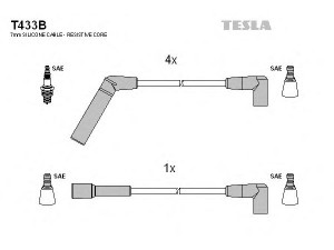 TESLA T433B uždegimo laido komplektas 
 Kibirkšties / kaitinamasis uždegimas -> Uždegimo laidai/jungtys
83300155