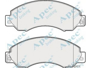 APEC braking PAD1855 stabdžių trinkelių rinkinys, diskinis stabdys 
 Techninės priežiūros dalys -> Papildomas remontas
410600T386