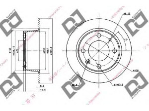 DJ PARTS BD1508 stabdžių diskas 
 Dviratė transporto priemonės -> Stabdžių sistema -> Stabdžių diskai / priedai
95582062, 95661849