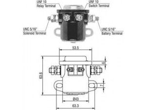 MAGNETI MARELLI 940113050017 solenoidinis jungiklis, starteris