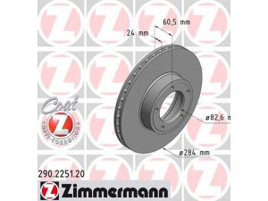 ZIMMERMANN 290.2251.20 stabdžių diskas 
 Stabdžių sistema -> Diskinis stabdys -> Stabdžių diskas
C 41942, CAC 2647, JLM 727, JLM 776