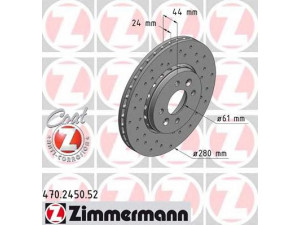 ZIMMERMANN 470.2450.52 stabdžių diskas 
 Dviratė transporto priemonės -> Stabdžių sistema -> Stabdžių diskai / priedai
4020 605 40R, 4020 657 19R, 4020 695 18R