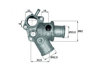 MAHLE ORIGINAL TI 66 82D termostatas, aušinimo skystis 
 Aušinimo sistema -> Termostatas/tarpiklis -> Thermostat
7597971, 7670094