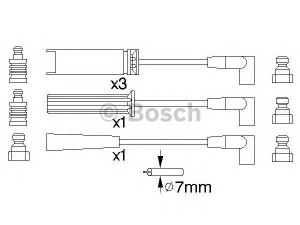 BOSCH 0 986 356 739 uždegimo laido komplektas 
 Kibirkšties / kaitinamasis uždegimas -> Uždegimo laidai/jungtys