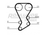 ROULUNDS RUBBER RR1254 paskirstymo diržas 
 Techninės priežiūros dalys -> Papildomas remontas
MD176389, MD197134, XD176389