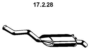 EBERSPÄCHER 17.2.28 galinis duslintuvas 
 Išmetimo sistema -> Duslintuvas
77 00 787 552, 77 00 842 935, 77 00 876 261