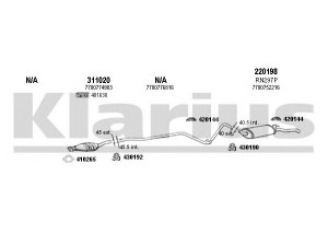 KLARIUS 720513E išmetimo sistema 
 Išmetimo sistema -> Išmetimo sistema, visa