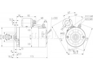 MAHLE ORIGINAL MM 268 elektrovariklis
