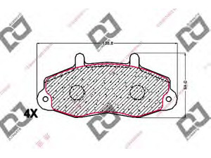 DJ PARTS BP1688 stabdžių trinkelių rinkinys, diskinis stabdys 
 Techninės priežiūros dalys -> Papildomas remontas
1074971, 5028763, 6197738, 6965579