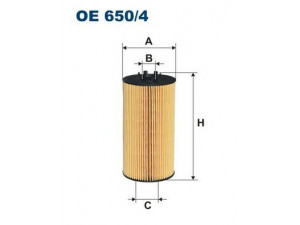 FILTRON OE650/4 alyvos filtras 
 Techninės priežiūros dalys -> Techninės priežiūros intervalai
079115561B, 079198405, 079198405A