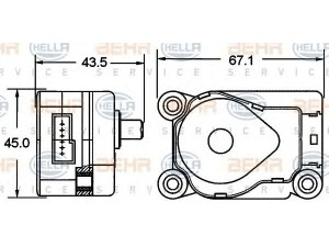 HELLA 6NV 351 341-001 valdiklis, maišymo sklendė
91594