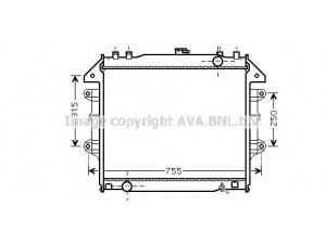 AVA QUALITY COOLING TO2430 radiatorius, variklio aušinimas
164000C180
