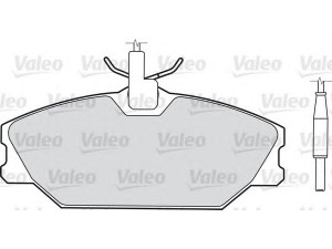 VALEO 598473 stabdžių trinkelių rinkinys, diskinis stabdys 
 Techninės priežiūros dalys -> Papildomas remontas
410607125R, 7701206379, 7701209380