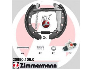 ZIMMERMANN 20990.106.0 stabdžių trinkelių komplektas 
 Techninės priežiūros dalys -> Papildomas remontas